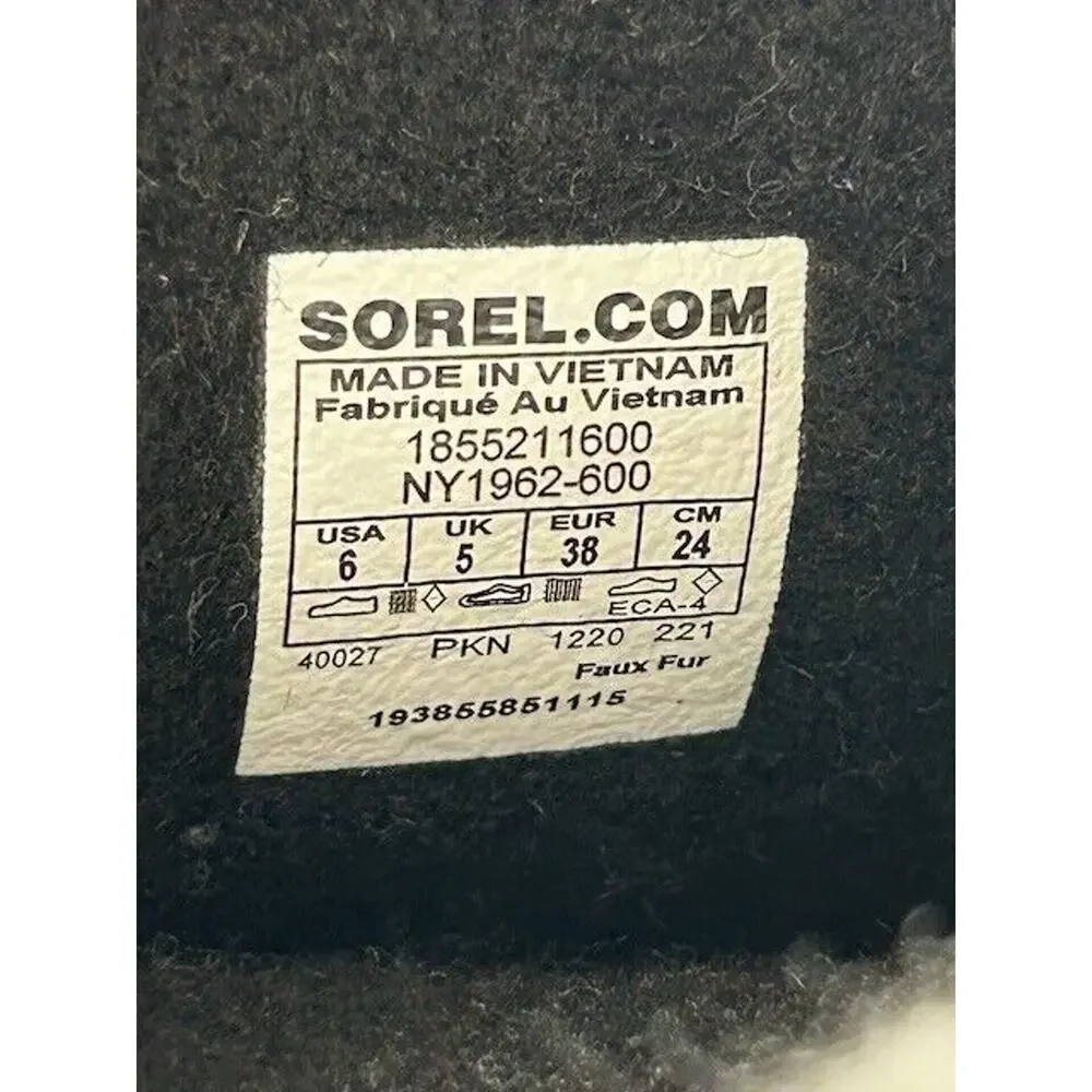 Sorel YOOT‎ PAC Nylon Waterproof Winter Boots Insulated Bright Rose Youth Size 6